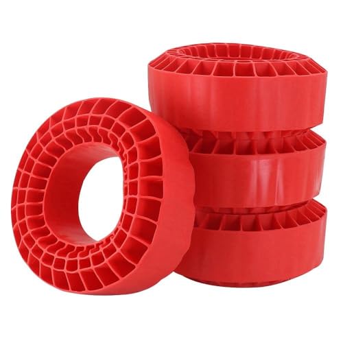 1,9'' Reifen Weiche Silikagel Anti Schäume Einsatz 108x42mm For 1/10 Rc Crawler Auto Traxxas Trx4 Axial scx10 Redcat Yikong Rgt Gen8(Red) von AFCAHEH