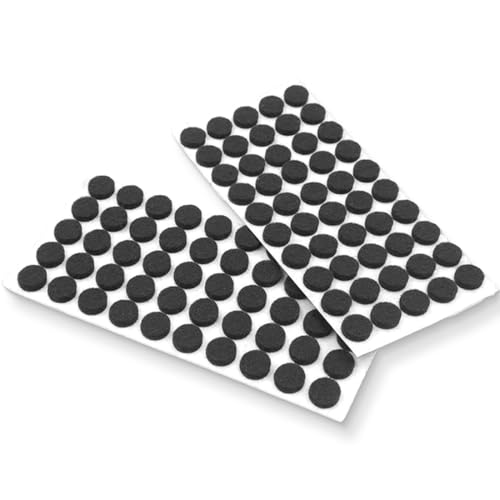 AFCJLTO Selbstklebende Filzgleiter - 100 Stück Filzgleiter für Stühle und Möbel - Filzmöbelgleiter Schwarz mit 3mm Dicke - Filzgleiter mit starker Klebkraft für Boden und Möbelbeine AFCJLTO Selbstklebende Filzgleiter - 100 Stück Filzgleiter für Stühle und Möbel - Filzmöbelgleiter Schwarz mit 3mm Dicke - Filzgleiter mit starker Klebkraft für Boden und Möbelbeine von AFCJLTO