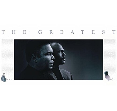 AFFICHE The Greatest – Michael JORDAN/Muhammad Ali – 48 x 95 cm von AFFICHE