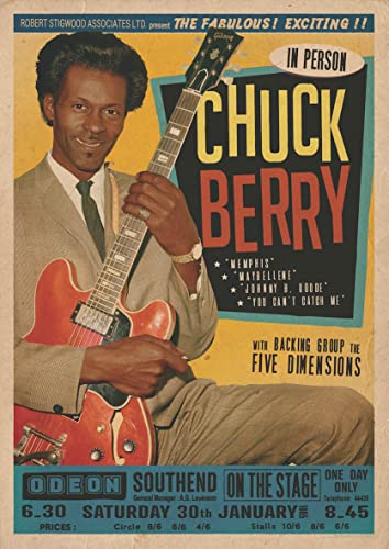 Chuck Berry - Odeon - On stage - 59 x 84 cm von AFFICHE /