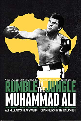 Muhammad Ali - Rumble in the Jungle - 61 x 91,5 cm - Poster von AFFICHE /