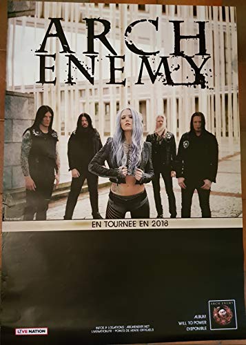 Poster Arch Enemy – Auf Tour 2018 – 70 x 100 cm von AFFICHE