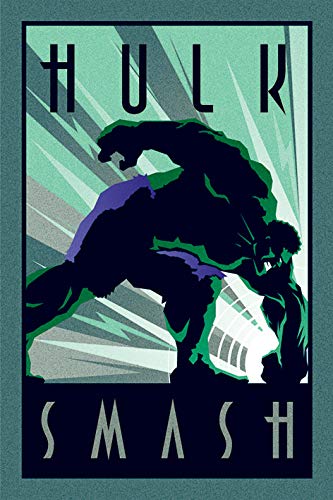 Marvel Deco Poster (Hulk) - 61 x 91,5 cm von AFFICHE /