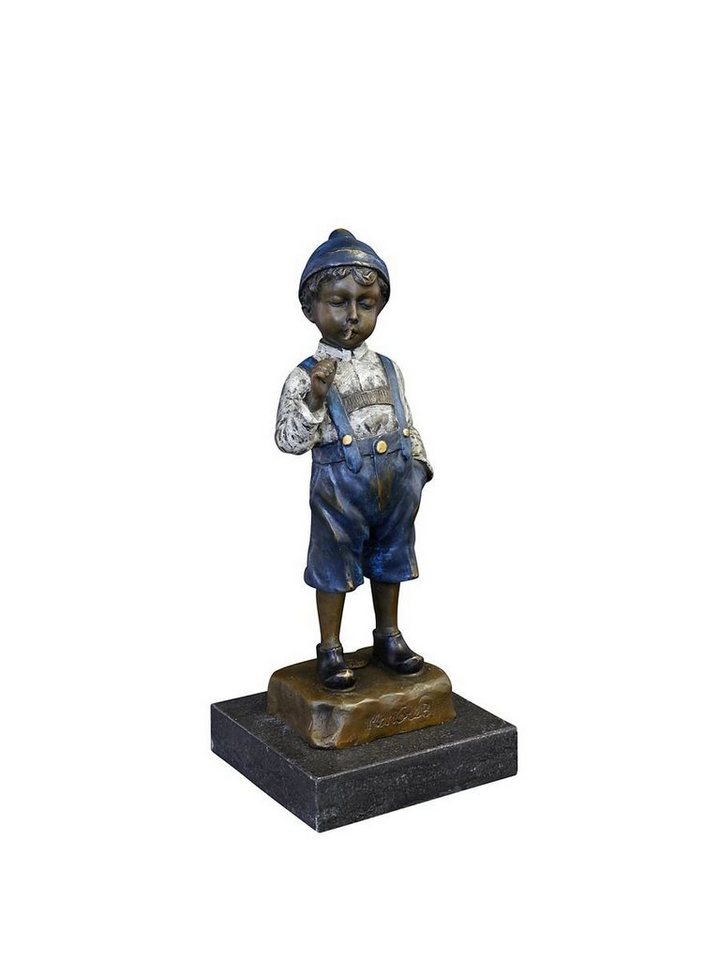 AFG Dekoobjekt Bronze Figur eines Jungen mit Zigarette im Mund von AFG