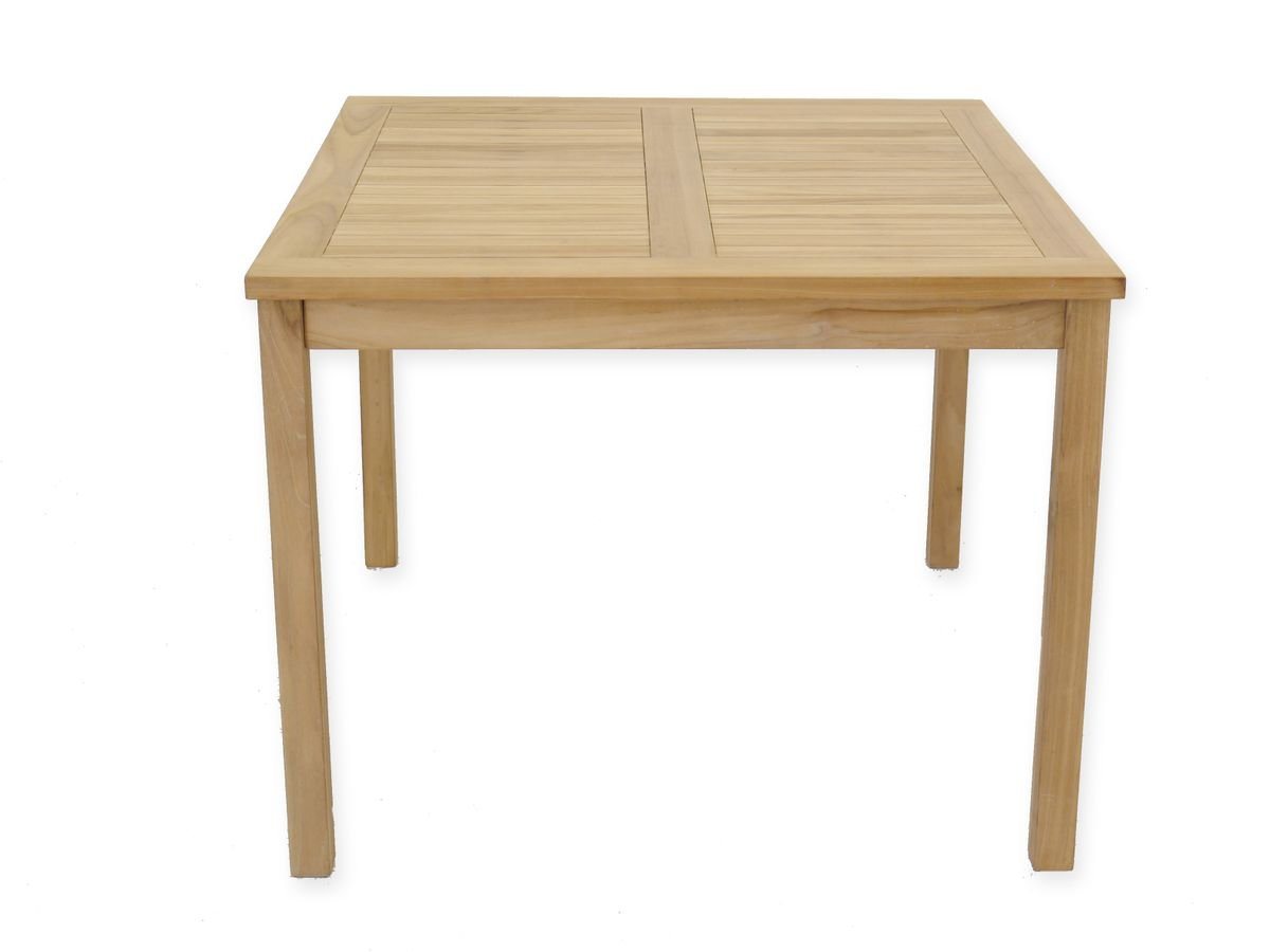 AFG Gartentisch Gartentisch Tisch Gartenmöbel quadratisch aus Teakholz 77x100x100 cm von AFG