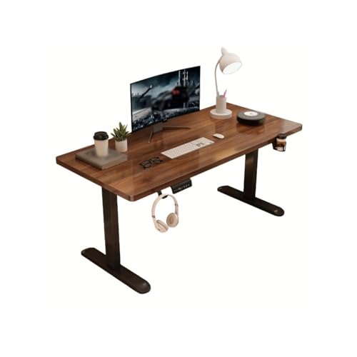 AFGFGHES Bürotisch Elektrischer Lift Computertisch, Smart Gaming Schreibtisch, Home Office Schreibtisch mit Hebebeinen Schreibtisch mit Stauraum von AFGFGHES