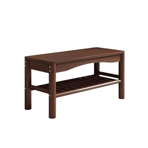 AFGFGHES Eingangshocker Massivholz Schuhwickelhocker Haushaltstür Schuhschrank Bank Schuhregal Massivholz Schuhwickelhocker Schuhwechselhocker (B) von AFGFGHES