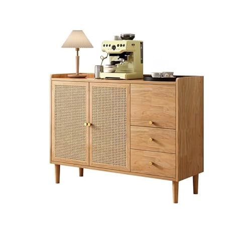 AFGFGHES Küchenschrank 120 x 40 x 90 cm Geschirrschrank aus Massivholz, Küchenaufbewahrungsmöbel mit Schiebetüren, Aufbewahrung for Wohnzimmer und Esszimmer Buffetschrank AFGFGHES Küchenschrank 120 x 40 x 90 cm Geschirrschrank aus Massivholz, Küchenaufbewahrungsmöbel mit Schiebetüren, Aufbewahrung for Wohnzimmer und Esszimmer Buffetschrank von AFGFGHES