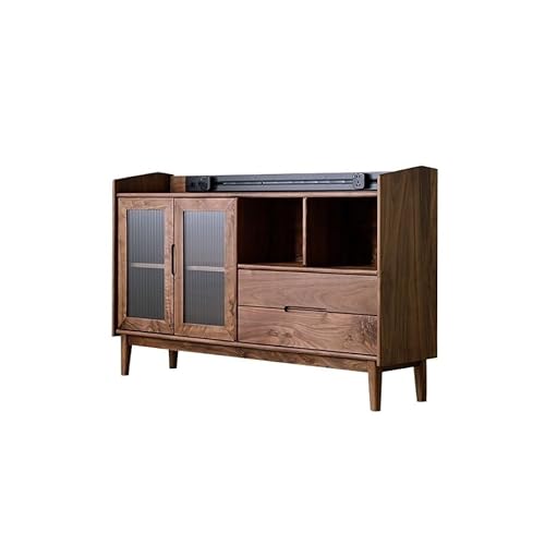 AFGFGHES Küchenschrank 140x40x100cm Nussbaum Einfacher Haushalts-Aufbewahrungsschrank, Eingangs-Aufbewahrungstisch, Aufbewahrungsmöbel Geeignet for Küche Und Esszimmer Buffetschrank von AFGFGHES