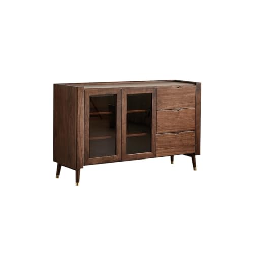 AFGFGHES Küchenschrank 145x45x90cm Nussbaum-Eingangs-Aufbewahrungstisch, einfacher Aufbewahrungsschrank aus Massivholz for den Heimgebrauch, geeignet for Restaurants und Bars Buffetschrank von AFGFGHES
