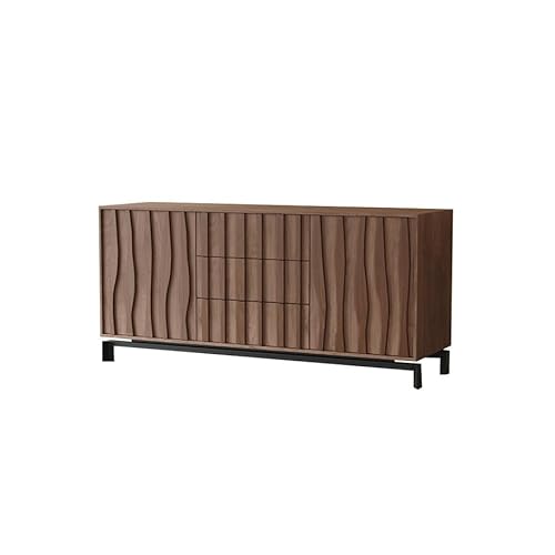AFGFGHES Küchenschrank 160 cm einfacher Teeaufbewahrungstisch aus Holz, moderner Aufbewahrungsschrank for Wohnzimmer und Schlafzimmer, Massivholzmöbel Buffetschrank(160x45x75cm) von AFGFGHES