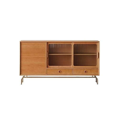 AFGFGHES Küchenschrank 160 x 40 x 87 cm Wohnzimmer-Beistellschrank for Teegeschirr, einfacher Eingangstisch aus Massivholz, Kiefernmöbel an der Wand Buffetschrank von AFGFGHES
