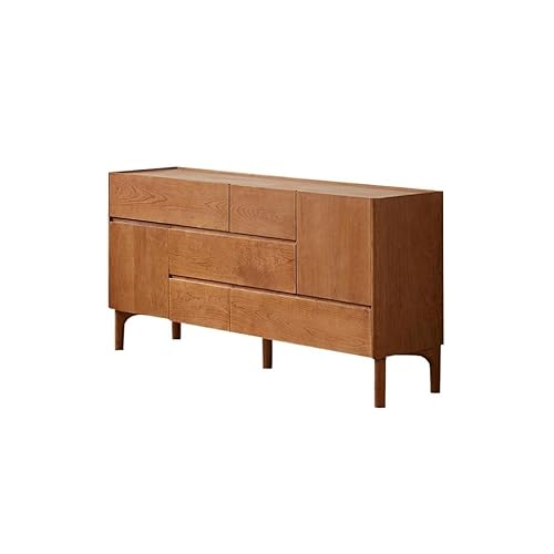 AFGFGHES Küchenschrank 160cm Massivkirschholz Diele Lagerlösung, Wohnzimmer Deko Regalmöbel für Schlafzimmer Küche Buffetschrank von AFGFGHES