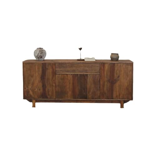 AFGFGHES Küchenschrank 180x38x78cm Holz-Aufbewahrungstisch for den Eingangsbereich, Aufbewahrungsmöbel aus Massivholz im Alten Stil Buffetschrank von AFGFGHES