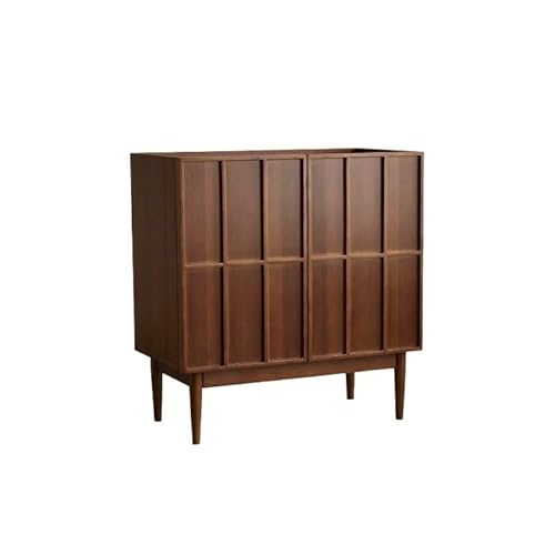 AFGFGHES Küchenschrank 80x43x85cm Freistehender Massivholz Diele Schrank, An-Wand-Stellbarer Aufbewahrungs-Dekor Einheit für Wohnzimmer Eingang Küche Buffetschrank von AFGFGHES