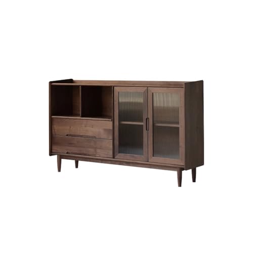 AFGFGHES Küchentisch aus Massivholz, 160 x 38 x 97 cm, moderne Vitrine mit großer Kapazität, für die Wand im Wohnzimmer, einfach, Walnuss, Buffetschrank AFGFGHES Küchentisch aus Massivholz, 160 x 38 x 97 cm, moderne Vitrine mit großer Kapazität, für die Wand im Wohnzimmer, einfach, Walnuss, Buffetschrank von AFGFGHES