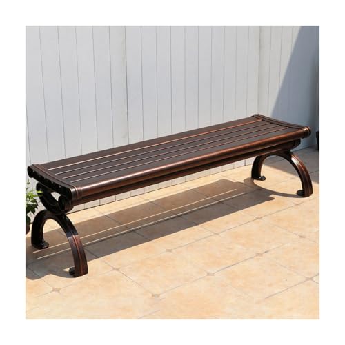 AFGFGHES Parkbank Freizeit Gartenbank Metall Parkbank Modern Outdoor Lounge Stuhl für Garten Terrasse Hinterhof Terrasse Bänke von AFGFGHES