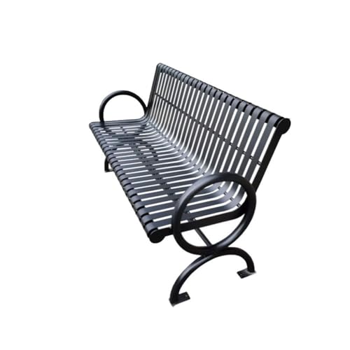 AFGFGHES Parkbank Outdoor Eisen Tische und Stühle Bänke Gartenstühle Plaza Rückenlehne Sitzbänke Parkbänke Terrasse Bänke von AFGFGHES