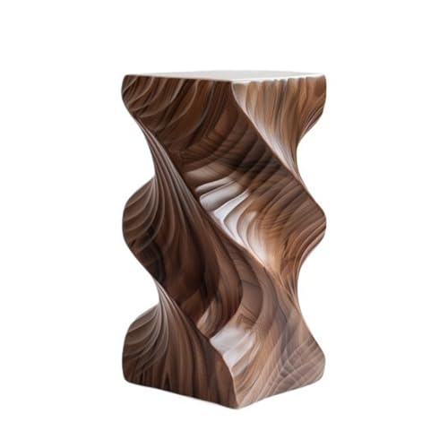 AFGFGHES Sofa-Beistelltisch Einfache Licht Luxus Massivholz Pier Basis Niedriger Hocker Wohnzimmer Sofa Seite Hocker Kreative Dekorative Ecke Wohnzimmer-Beistelltisch von AFGFGHES