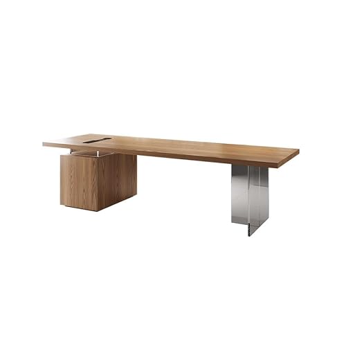 Bürotisch Einfache Massivholz kleine Werkbank, moderner Schreibtisch für einen unabhängigen Supervisor, geeignet für Studium und Geschäft Schreibtisch Mit Stauraum(180x80x75cm) von AFGFGHES