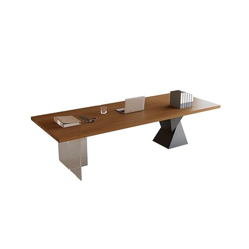 Bürotisch Schreibtisch für Computerarbeit aus massivem Acryl, einfacher Heimschreibtisch, geeignet Unternehmen, Wohnzimmer und Schlafzimmer Schreibtisch Mit Stauraum(200x80x75cm) von AFGFGHES