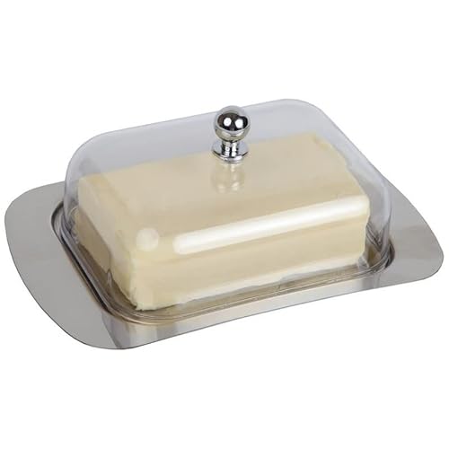 Butterdose mit Deckel Butterdose Butterdose aus Edelstahl Snackbox Butterdose Butterdose Käsedose für westliche Lebensmittel Frischbrotdose Butterdose von AFGFGHES