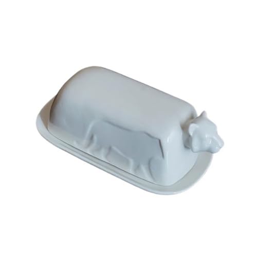 Butterdose mit Deckel Kreative Kunst Relief Tiger Form Keramik Butterdose Einfache Home Snack Tray Butter Aufbewahrungsbox von AFGFGHES