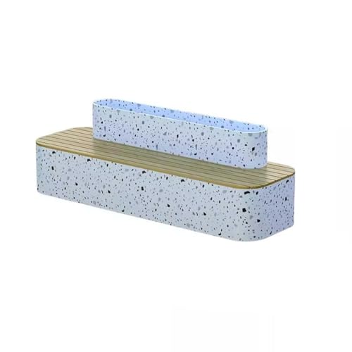 Parkbank Außen Nachahmung Terrazzo Blumenstühle, Bänke Und Blumenbeet Kombinationen Für Außen Terrassenbänke(B 180CM) von AFGFGHES