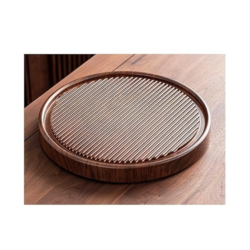 Teetablett, rundes Teetablett, einfaches Tablett für zu Hause, Kung Fu Tee-Service, trockenes Teetablett, kleiner Teetisch, Schreibtisch-Dekoration, Tablett von AFGFGHES