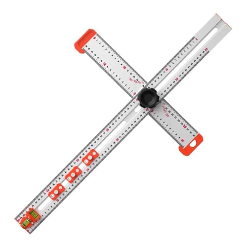 AFGQIANG 2 in 1 Bohrpositionierungslineal, 60 cm T-Square Lineal, Hochpräzisionswinkellineal, Holzwerkzeug Schreiblineal, Justierbares Aluminiumlegierungslineal AFGQIANG 2 in 1 Bohrpositionierungslineal, 60 cm T-Square Lineal, Hochpräzisionswinkellineal, Holzwerkzeug Schreiblineal, Justierbares Aluminiumlegierungslineal von AFGQIANG