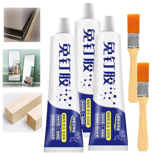 Best Strong Nail-Free Adhesive | Multifunctional Strong Adhesive Glue | Liquid Waterproof Super Glue | Multipurpose Super Adhesive Glue | Nail Free Strong Glue Adhesive Waterproof | Plastic Glue (3PC) von AFGQIANG
