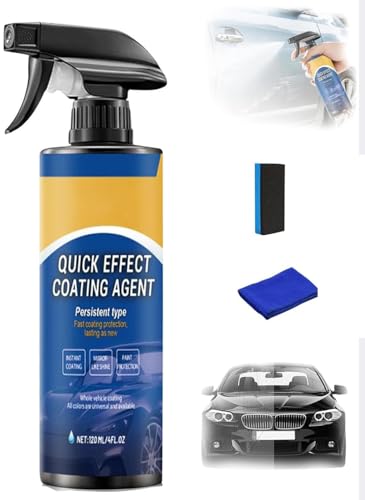 Coating Spray from Germany, Quick Effect Coating Agent for Car, Car Quick-Acting Coating Agent Spray, Car Scratch Wax Polish Sprays Waterless Wash for Shine & Protection 120ml (1Pcs) von AFGQIANG
