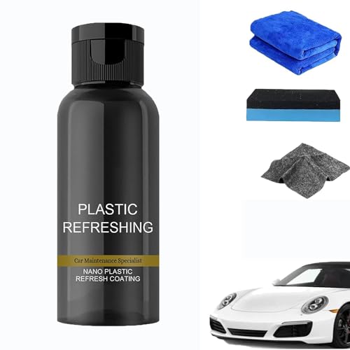 Lakiso Plastic Revitalizing - 2024 Premium Lakiso Plastic Revitalizing Coating Agent,Plastic Refreshing,Nano Plastic Refreshing Coating,Plastic Parts Refurbish Agent Car Quick Restorer (1, 30ML) von AFGQIANG