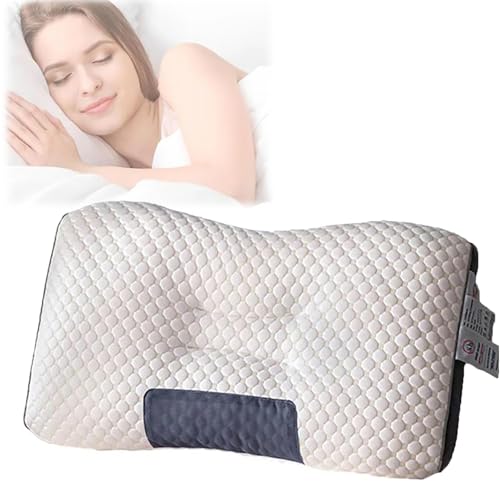 Outfany Cozy Cloud Pillow,Grishay Cozy Cloud Pillow,Welnax Cervical Pillow,Libiyi Pillow,Neck Support Sleep-Aid Massage Pillow,Soft and Non Collapsing Core Cervical Neck Pillow for Sleeping (1Pcs) von AFGQIANG