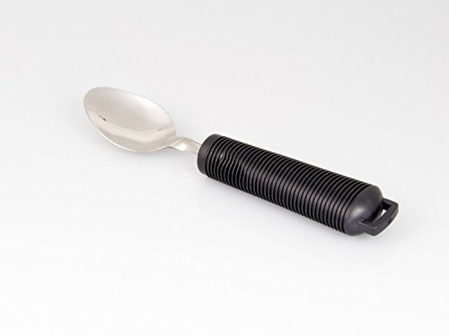 Flexibles Besteck mit Gummigriff | Ergonomisches Essbesteck | Senioren-Besteck mit praktischen Griffen | Esslöffel von AFH