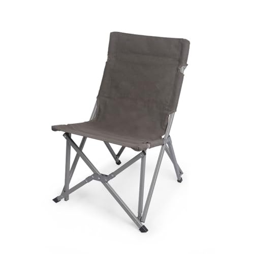 AFHDKB Camping Klappstühle Folding Chairs Bequemer Extra Breiter Robuster Gartenstuhl Aus Aluminium Außenbereich Rucksack Aufbewahrungstasche-Brown von AFHDKB