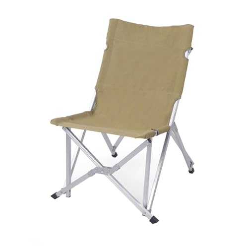 AFHDKB Camping Klappstühle Folding Chairs Bequemer Extra Breiter Robuster Gartenstuhl Aus Aluminium Außenbereich Rucksack Aufbewahrungstasche-Yellow von AFHDKB