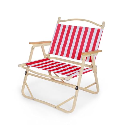AFHDKB Camping Klappstühle Folding Chairs Tragbarer Aluminiumrahmen 120 Kg Tragkraft Gestreifte Oxford Stühle Außenbereich Reisepicknicks-Red AFHDKB Camping Klappstühle Folding Chairs Tragbarer Aluminiumrahmen 120 Kg Tragkraft Gestreifte Oxford Stühle Außenbereich Reisepicknicks-Red von AFHDKB