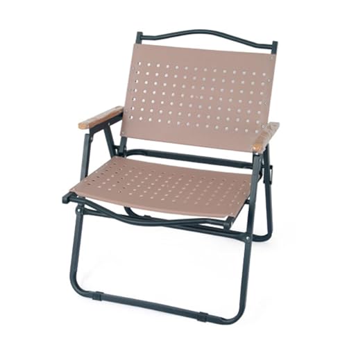 AFHDKB Camping Klappstuhl Foldable Chair Leicht Wasserdicht Kermit Stuhl Außenbereich Picknick Park Café Trägt 120 Kg-Khaki von AFHDKB