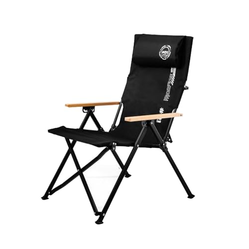 AFHDKB Camping Klappstuhl Folding Chair 4 Stufig Verstellbar Kopfstütze Tragbarer Rasenstuhl Außenbereich Terrasse Reisen Strand-Black AFHDKB Camping Klappstuhl Folding Chair 4 Stufig Verstellbar Kopfstütze Tragbarer Rasenstuhl Außenbereich Terrasse Reisen Strand-Black von AFHDKB