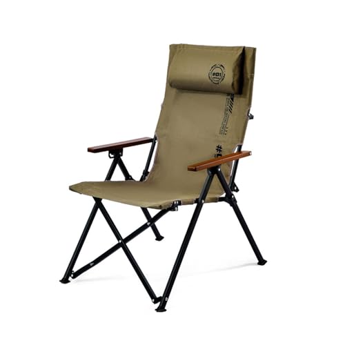 AFHDKB Camping Klappstuhl Folding Chair 4 Stufig Verstellbar Kopfstütze Tragbarer Rasenstuhl Außenbereich Terrasse Reisen Strand-Green AFHDKB Camping Klappstuhl Folding Chair 4 Stufig Verstellbar Kopfstütze Tragbarer Rasenstuhl Außenbereich Terrasse Reisen Strand-Green von AFHDKB