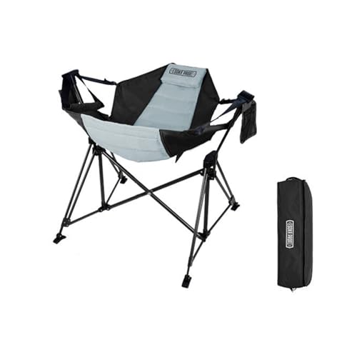 AFHDKB Camping Klappstuhl Folding Chair Verstellbarer Rückenlehne Robust Unterstützt 150 Kg Tragbarer Hängesessel Unterwegs Auf Terrasse-Black AFHDKB Camping Klappstuhl Folding Chair Verstellbarer Rückenlehne Robust Unterstützt 150 Kg Tragbarer Hängesessel Unterwegs Auf Terrasse-Black von AFHDKB