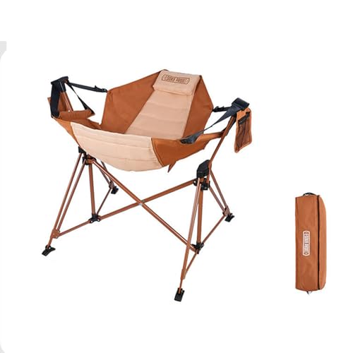 AFHDKB Camping Klappstuhl Folding Chair Verstellbarer Rückenlehne Robust Unterstützt 150 Kg Tragbarer Hängesessel Unterwegs Auf Terrasse-orange AFHDKB Camping Klappstuhl Folding Chair Verstellbarer Rückenlehne Robust Unterstützt 150 Kg Tragbarer Hängesessel Unterwegs Auf Terrasse-orange von AFHDKB