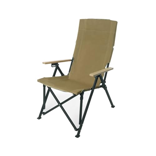 AFHDKB Camping Liegestuhl Reclining Chair Robuste Klappstühle 4 Stufig Verstellbarer Hoher Rückenlehne Aufbewahrungstasche Strandpicknick-Green von AFHDKB