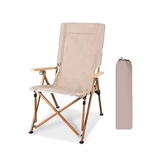 AFHDKB Camping Liegestuhl Reclining Chair Robuste Klappstühle 4 Stufig Verstellbarer Hoher Rückenlehne Aufbewahrungstasche Strandpicknick-Khaki AFHDKB Camping Liegestuhl Reclining Chair Robuste Klappstühle 4 Stufig Verstellbarer Hoher Rückenlehne Aufbewahrungstasche Strandpicknick-Khaki von AFHDKB