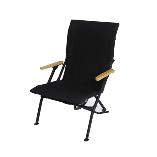 AFHDKB Camping Liegestuhl Reclining Chair Robuste Klappstühle Hohe Rückenlehne Kompakte Außenterrasse Aufbewahrungstasche-Black AFHDKB Camping Liegestuhl Reclining Chair Robuste Klappstühle Hohe Rückenlehne Kompakte Außenterrasse Aufbewahrungstasche-Black von AFHDKB