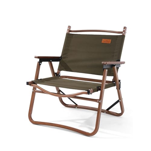 AFHDKB Campingstuhl Tragbar Folding Chair Bequem Leicht Faltbar Aufbewahrungstasche Rasen Picknick Wandern-S-Green von AFHDKB