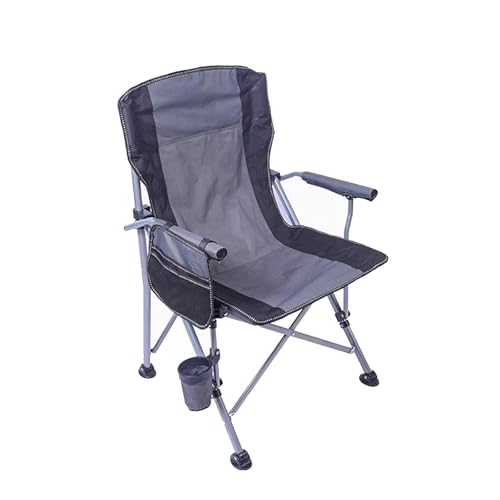 AFHDKB Klappbare Campingstühle Folding Camping Chairs Leichter Tragbarer Gartenstuhl Seitentasche Picknicks Im Freien Tragkraft 200 Kg-Gray von AFHDKB