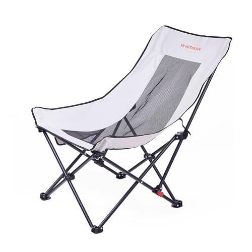 AFHDKB Klappbare Campingstühle Folding Chairs Leichte Tragbare Verstellbare Mesh Mondstuhl Unterstützung 308Lbs Outdoor Lawn Beach-White AFHDKB Klappbare Campingstühle Folding Chairs Leichte Tragbare Verstellbare Mesh Mondstuhl Unterstützung 308Lbs Outdoor Lawn Beach-White von AFHDKB