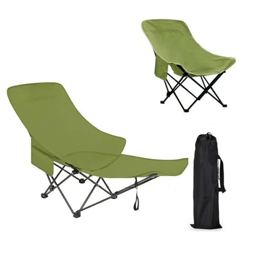 AFHDKB Klappbarer Campingstuhl Folding Camping Chair Abnehmbarer Fußstütze Loungesessel Tragbar Verstellbar Erwachsene Terrasse Garten-Green AFHDKB Klappbarer Campingstuhl Folding Camping Chair Abnehmbarer Fußstütze Loungesessel Tragbar Verstellbar Erwachsene Terrasse Garten-Green von AFHDKB